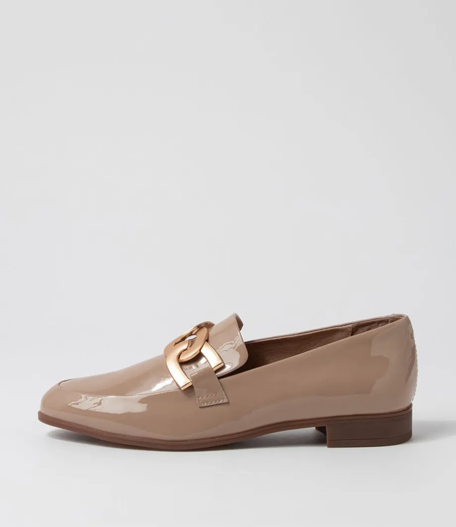 Gumper Dark Cafe Patent Leather Loafers