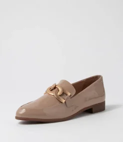 Gumper Dark Cafe Patent Leather Loafers