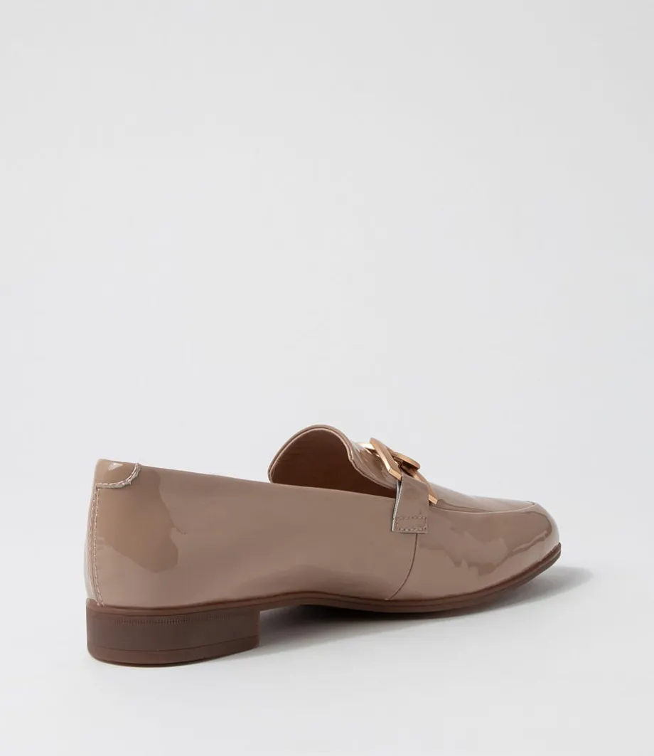 Gumper Dark Cafe Patent Leather Loafers