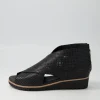 Gwisse Black Leather Sandals Bs