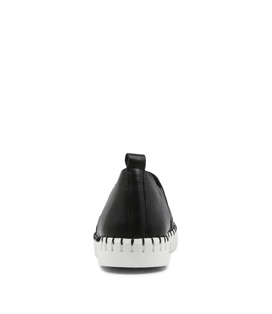 Habiki Black Leather Sneakers Ws