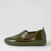 Habiki Khaki Patent Leather Sneakers
