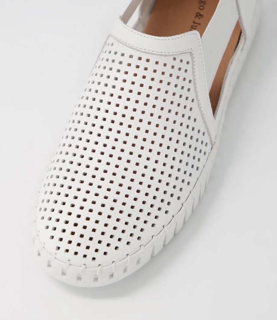 Habiki White Leather Sneakers