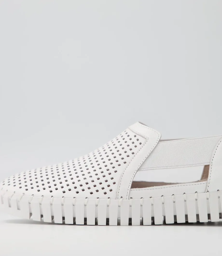 Habiki White Leather Sneakers