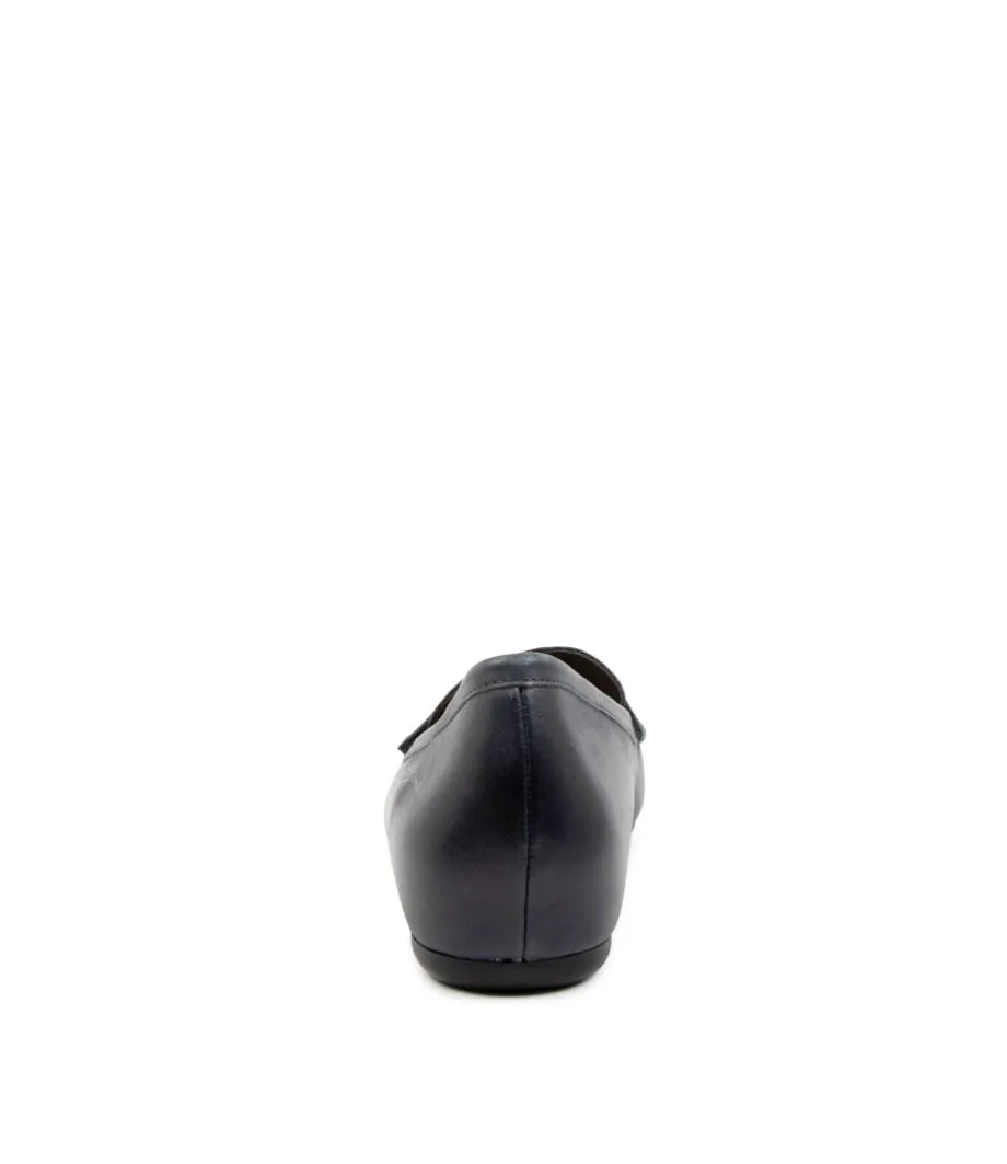 Hadi W Navy Leather