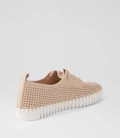 Haide Rose White Leather Sneakers