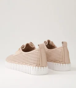 Haide Rose White Leather Sneakers