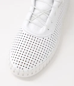 Haide White Leather Sneakers