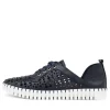 Haifa Navy Leather Sneakers Ws