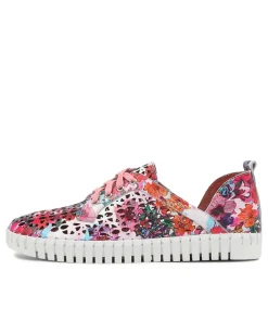 Haifa Poppy Print Leather Sneakers Ws