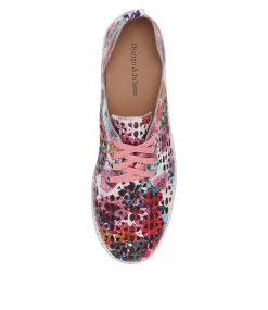 Haifa Poppy Print Leather Sneakers Ws