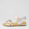 Halima Champagne Gold Multi Sandals