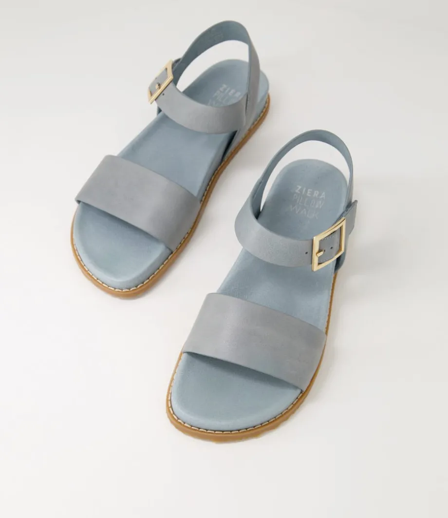 Hammil W Denim Leather Sandals