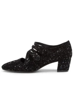 Hannon Dj Black Sparkle Suede