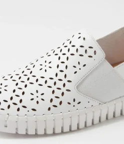 Harel White Leather Sneakers