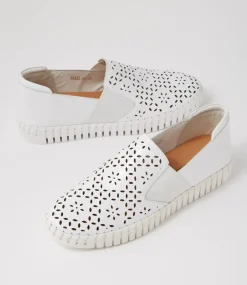 Harel White Patent Leather Sneakers