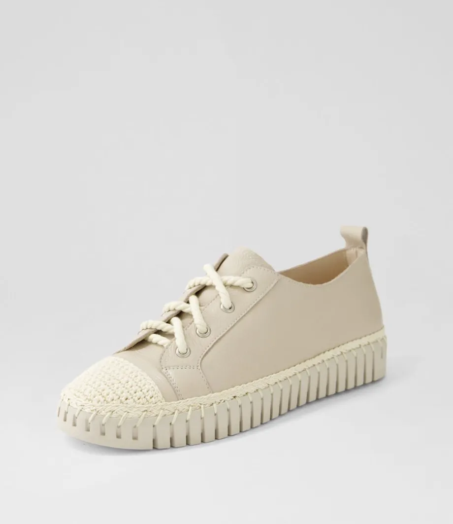 Harena Almond Leather Sneakers