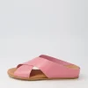 Harli Pretty Pink Leather Slides