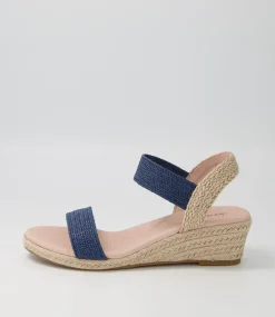 Havan Navy Weave Elastic Espadrilles