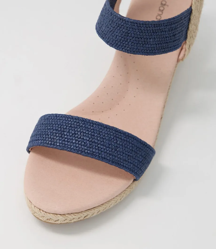 Havan Navy Weave Elastic Espadrilles