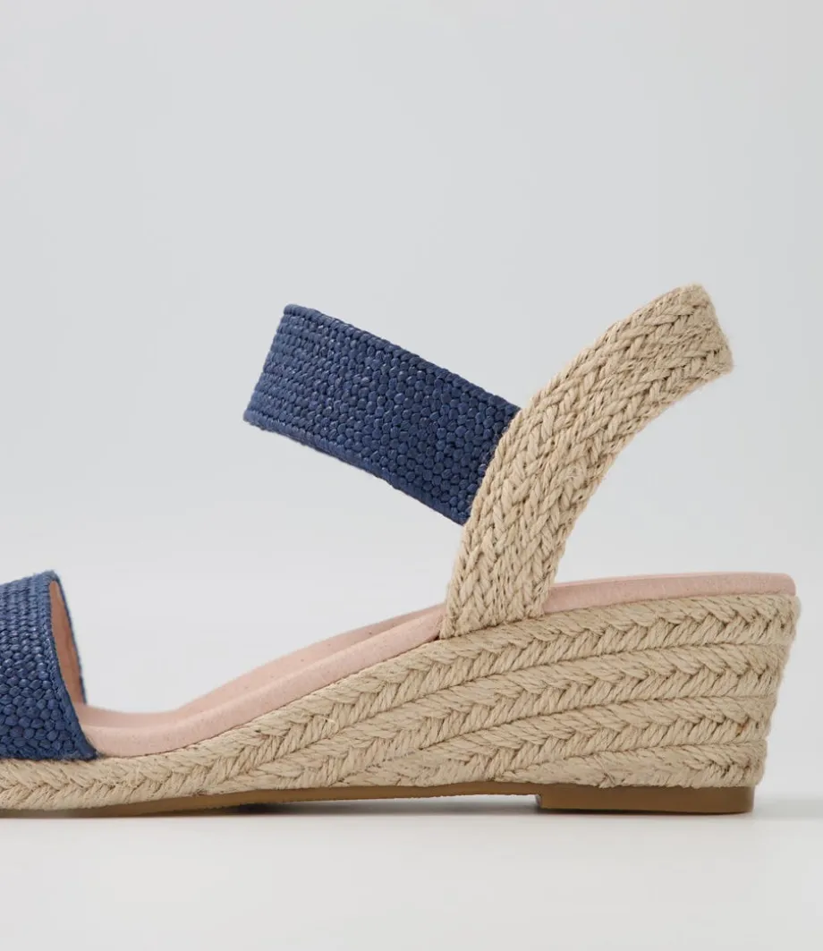 Havan Navy Weave Elastic Espadrilles