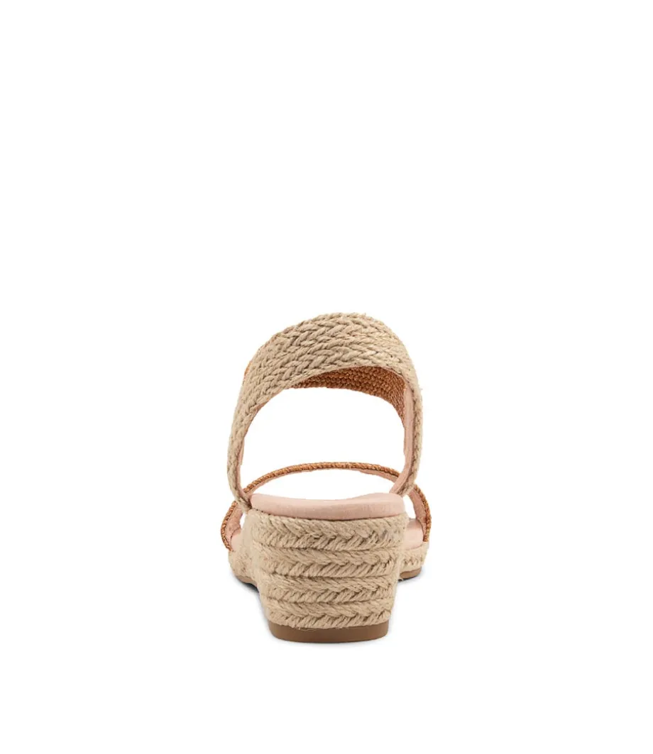 Havan Tan Weave Elastic Espadrilles