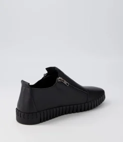 Havika Black Leather Sneakers