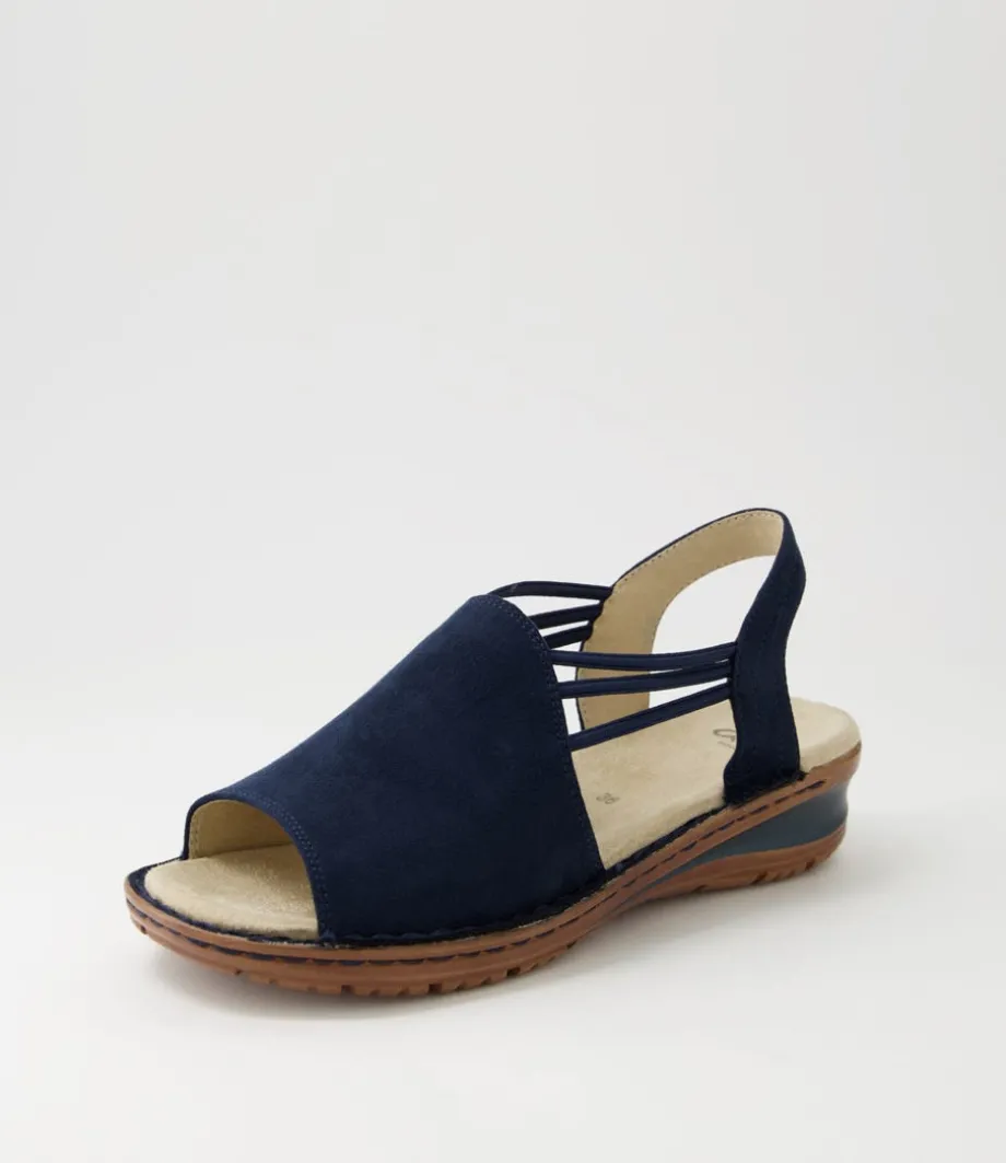 Hawaii 41 Navy Fabric Slides