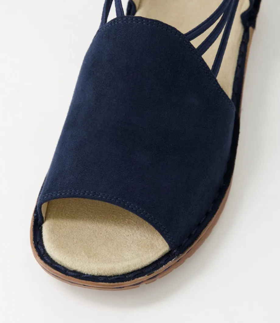 Hawaii 41 Navy Fabric Slides