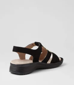 Hawaii 11 Schwarz Suede Sandals