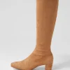 Hayleys Sandy Stretch Microsuede Knee High Boots