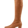 Hayleys Tan Stretch Knee High Boots