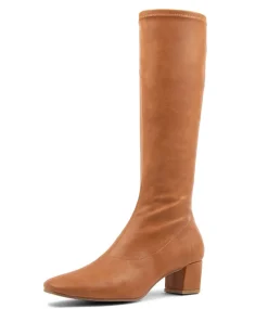 Hayleys Tan Stretch Knee High Boots