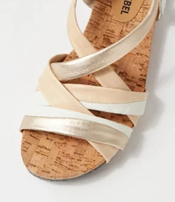 Henriette 3 Beige Multi Leather Sandals