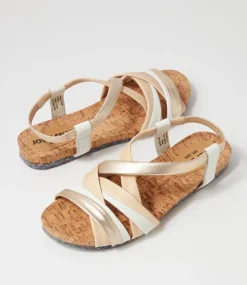 Henriette 3 Beige Multi Leather Sandals