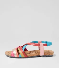 Henriette 3 Multicolor Leather Sandals