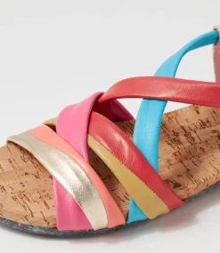 Henriette 3 Multicolor Leather Sandals