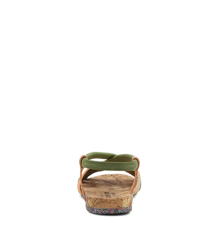 Henriette 01 Oliv Multi Leather Sandals