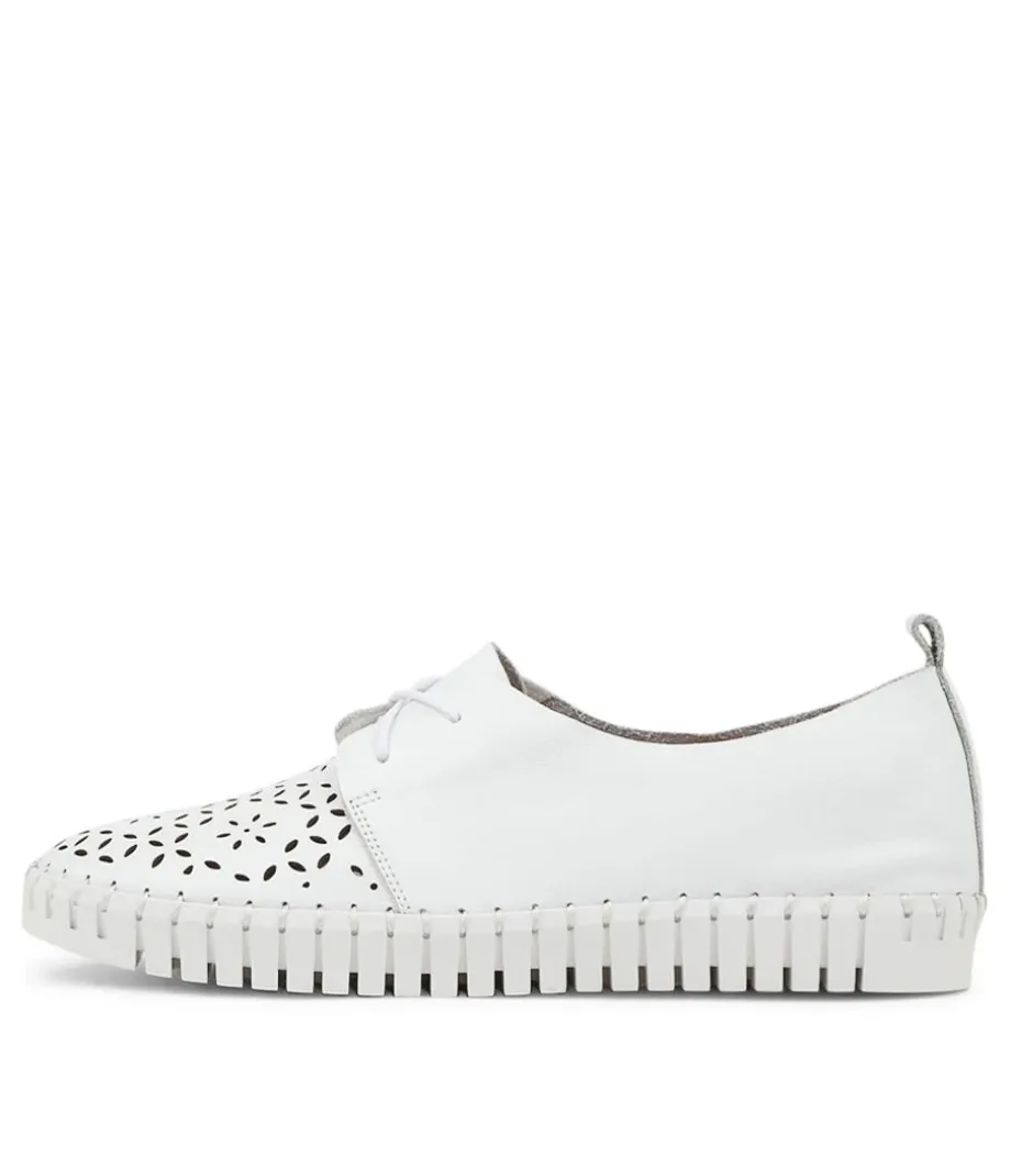 Hexter White Leather Sneakers Ws
