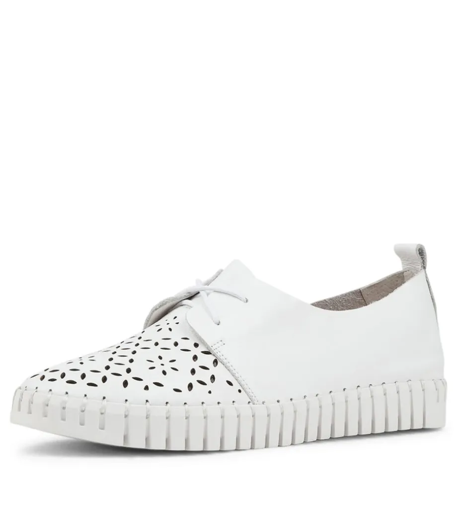 Hexter White Leather Sneakers Ws