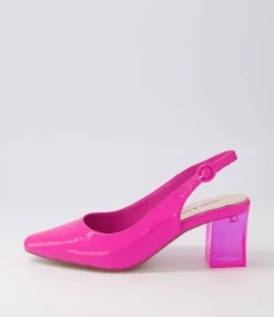 Hinnis Hot Pink Patent Leather Heels