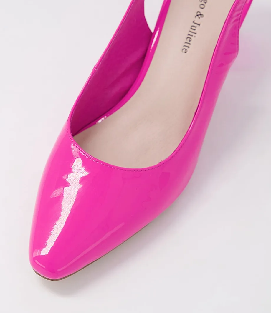 Hinnis Hot Pink Patent Leather Heels