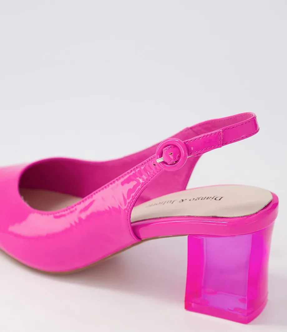 Hinnis Hot Pink Patent Leather Heels