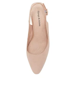 Hinnis Nude Shimmer Leather Heels