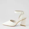 Hisa Ivory Patent Leather Heels