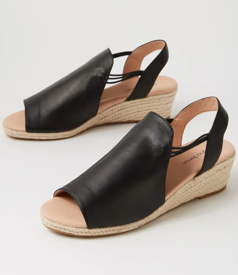Hlensia Df Black Natural Rope Leather