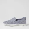 Howie Denim White Suede Sneakers