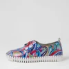 Huskies Blue Swirl Patent Leather Sneakers