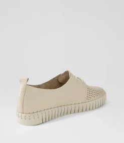 Huston Almond Leather Sneakers