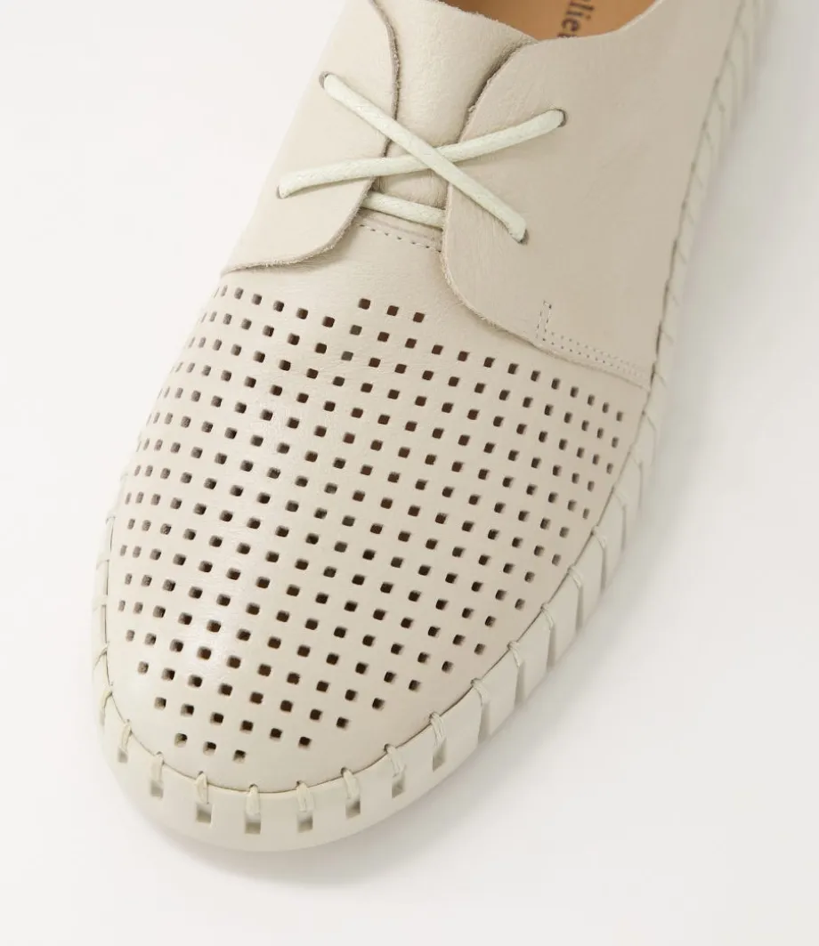 Huston Almond Leather Sneakers
